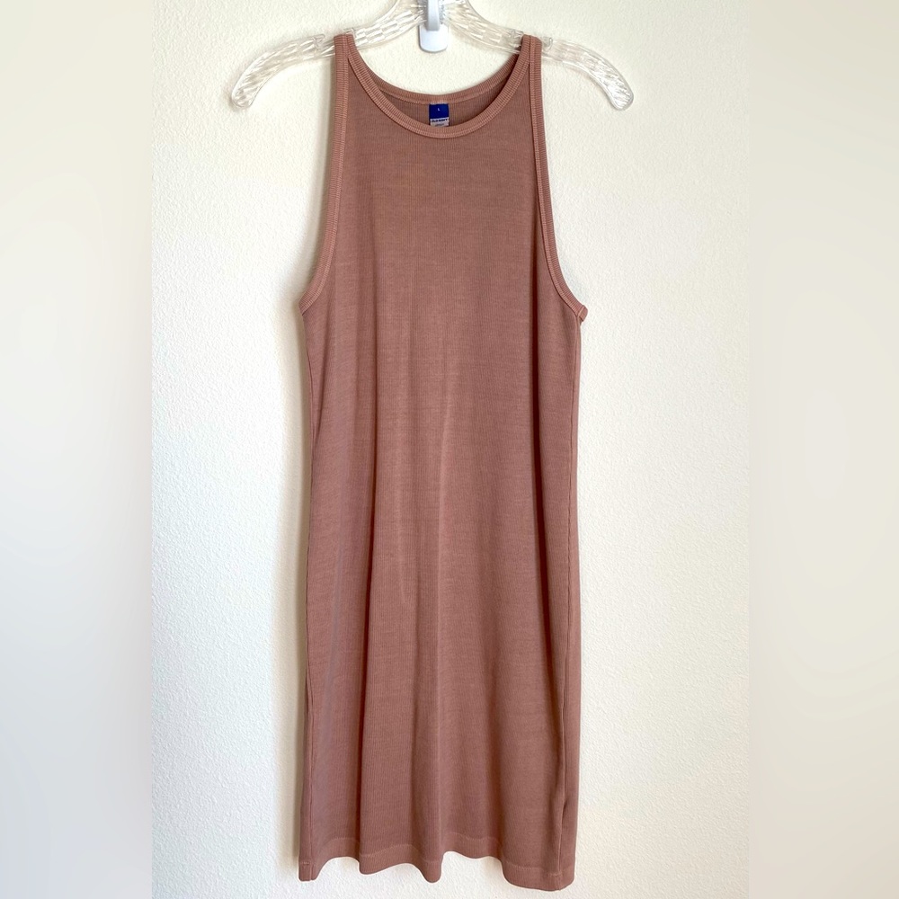 NEW, NEVER WORN (No Tags) - Old Navy - Ribbed Brown Mini Dress